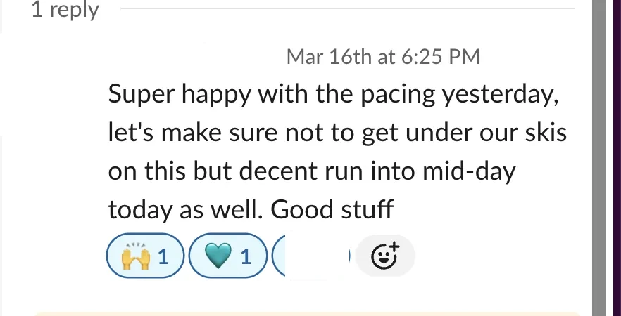 “Super happy with the pacing” — CPG founder · mid-March