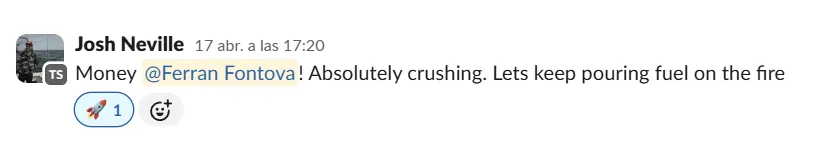 “Absolutely crushing — keep pouring fuel” — Brand owner